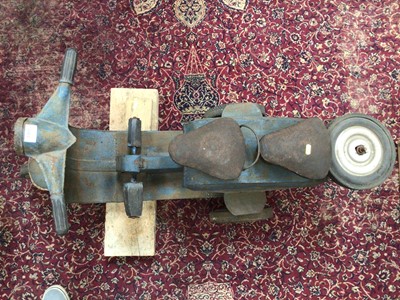 Lot 2003 - Unusual children's pedal Vespa scooter with solid tyres, marked Dash.