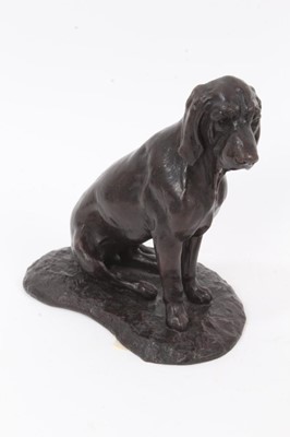 Lot 752 - Bronze model of a hound