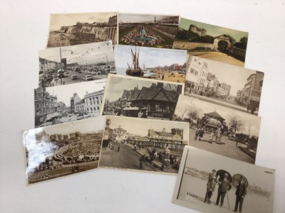 Lot 1485 - Two envelopes of Kent and Sussex postcards etc