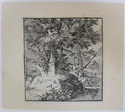 Lot 1106 - John Crome 1768-1821 etching 'A Composition' circa 1812 on chine collé laid to wove support as published 1834 edition of 60