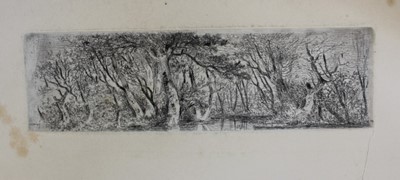Lot 1107 - John Crome 1768-1821 etching 'At Woodrising' circa 1812 on chine collé laid to wove support published 1834 edition 60