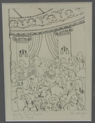 Lot 1070 - Pearl Binder 1904-1990 Gaiety First Night lithograph signed, titled and dated in pencil
