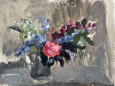Lot 142 - Annelise Firth (b.1961) oil on board - still life, signed and dated 2022 verso, 40cm x 30cm
