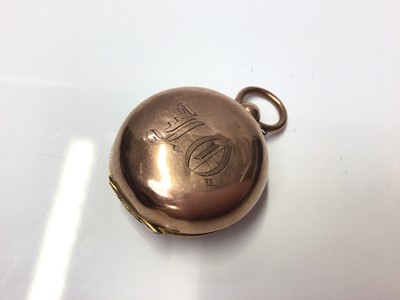 Lot 244 - Victorian 9ct rose gold sovereign case, (Birmingham 1900), 11.3 grams
