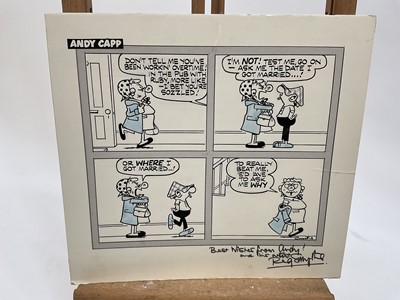 Lot 282 - Reg Smythe (1917-1998)  Original Andy Capp cartoon