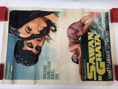 Lot 1494 - Box of original Film Posters, Bollywood/Asian together with Russian propoganda posters (12)