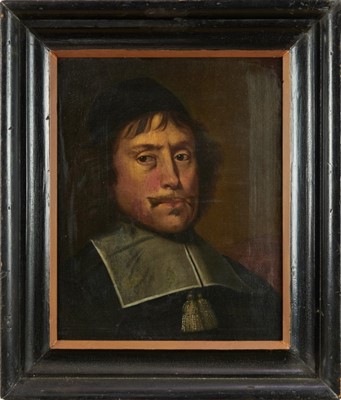 Lot 1008 - Manner of Mary Beale (1632 - 1697), oil on canvas, 
A portrait of a gentleman possible Sir Edward Lyttleton of Munslow in black frame. 44 x 35cm.