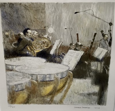 Lot 271 - Bernard Dunstan (1920-2017) lithograph - 'The Rehearsal', signed in pencil