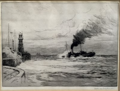 Lot 270 - Norman Wilkinson (1878-1971) etching - the Calais packet, signed