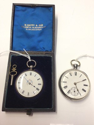 Lot 310 - Victorian silver ladies fob watch Birmingham 1877