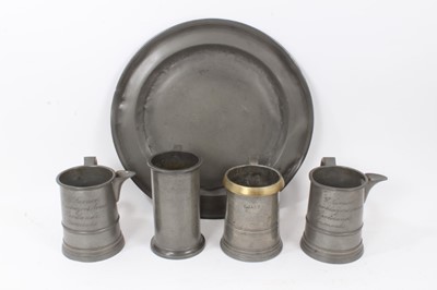 Lot 867 - Group of pewter