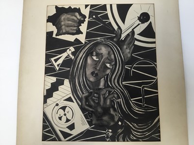 Lot 267 - 1930s , Neryes? watercolour and ink - monogrammed MC