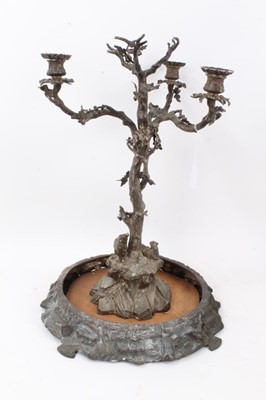Lot 877 - Large silver plated 19th century table centrepiece