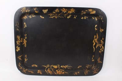 Lot 873 - Regency papier mache tray