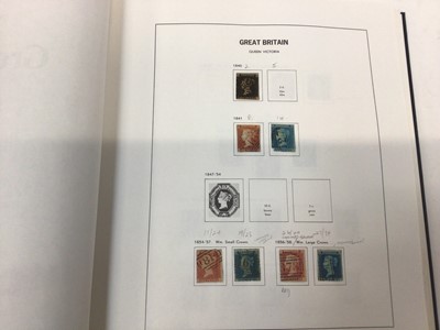 Lot 1528 - Stamps G.B. collection in two Stanley Gibbons albums including 1840 1d black