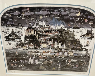 Lot 557 - Graham Clarke (b. 1941) - etching and aquatint, Monday, numbered 199/300
