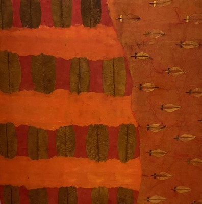 Lot 558 - Sonja Weder (contemporary) mixed media and layering on acrylic