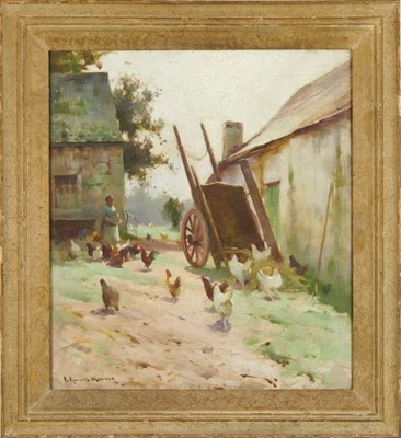 Lot 1123 - Robert Russell Macnee (1880-1952) oil on canvas 'Mid day'
