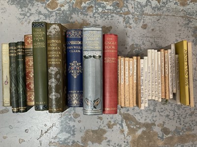 Lot 1771 - Decorative cloth bindings and childrens illustrated books, one box