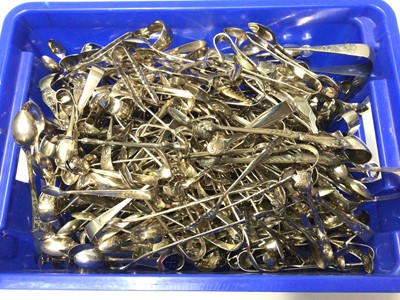 Lot 336 - Very extensive collection of Victorian and later silver plated sugar tongs (qty)