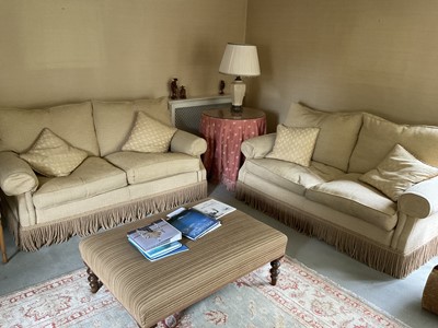 Lot 1250 - Good quality pair of modern sofas, approximately 180cm wide