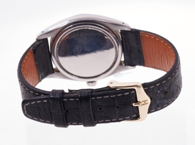 Lot 647 - Gentleman's Rolex OysterDate Precision stainless steel wristwatch with blue enamel dial, previously owned by Norman Cook a.k.a. Fatboy Slim.