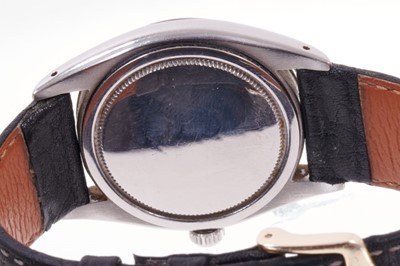 Lot 647 - Gentleman's Rolex OysterDate Precision stainless steel wristwatch with blue enamel dial, previously owned by Norman Cook a.k.a. Fatboy Slim.