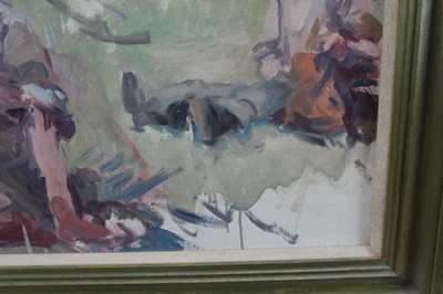 Lot 913 - Harry Becker (1865-1928) oil on board - figure sketches, 'Lunch Break', framed