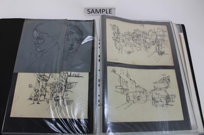 Lot 1045 - Douglas Pittuck (1911-1993) good collection of sketches on paper