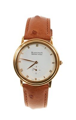 Lot 653 - Blancpain Minute Repeater with original box, booklet and outer box