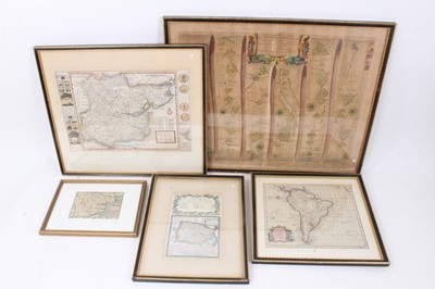 Lot 899 - Group of 17th / 18th / 19th century maps