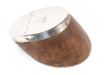 Lot 874 - Rare late 18th century silver mounted horse’s hoof