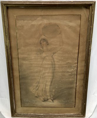 Lot 301 - Regency chalk drawing of The Lady Catherine Hamilton (afterwards Countess of Aberdeen) by Louisa Corry 1804