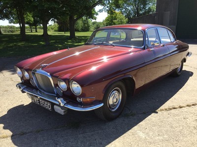 Lot 9 - 1966 Jaguar MK10 saloon, Reg. No.  JXE856D, rare manual transmission with overdrive and believed only three owners from new.