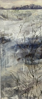Lot 254 - Tracy Johnson (contemporary) oil on canvas, winter landscape