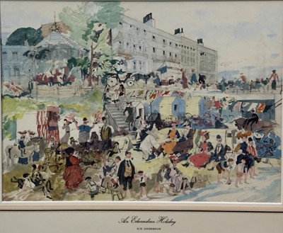 Lot 255 - H. H. Gooderham (mid 20th century), mixed media, An Edwardian Holiday
