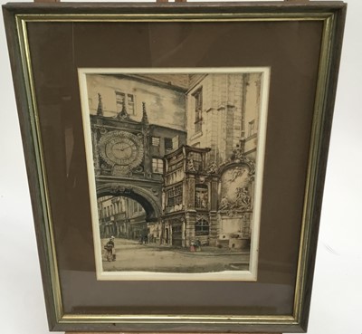 Lot 229 - Pair of 19th century watercolours depicting Continental streets