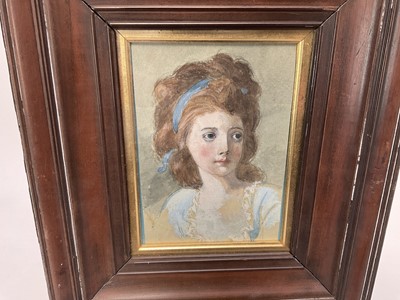 Lot 228 - Manner of Thomas Gainsborough, watercolour and body colour, portrait