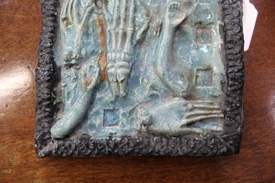 Lot 1046 - *Grayson Perry (b.1960), ceramic tile - Hands and Arms, 15.5cm square