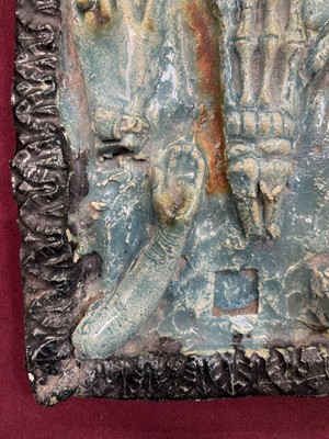 Lot 1046 - *Grayson Perry (b.1960), ceramic tile - Hands and Arms, 15.5cm square