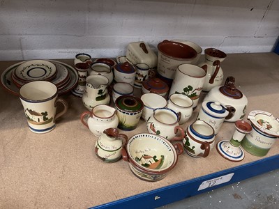 Lot 295 - Collection of Torquay motto ware pottery