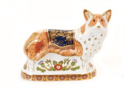 Lot 105 - Royal Crown Derby Royal Windsor Corgi and three other Royal Commemoratives (4)