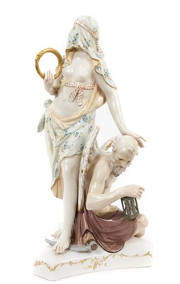 Lot 113 - 19th century KPM Berlin figure