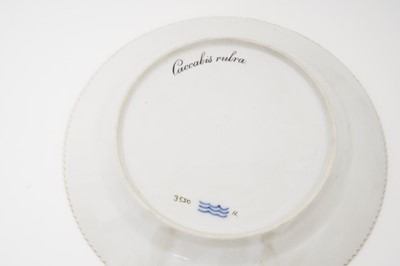 Lot 163 - Pair of Royal Copenhagen porcelain dishes painted with game birds.