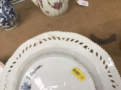 Lot 143 - Three Royal Copenhagen Flora Danica dishes of various shapes.