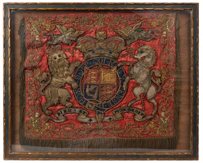 Lot 20 - Scarce Victorian Household Cavalry State Trumpeters' banner