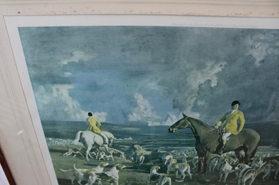 Lot 967 - *Sir Alfred Munnings signed print - Isaac Bell and the Kilkenny, published by Frost & Reed, in glazed frame