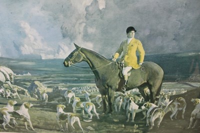 Lot 967 - *Sir Alfred Munnings signed print - Isaac Bell and the Kilkenny, published by Frost & Reed, in glazed frame