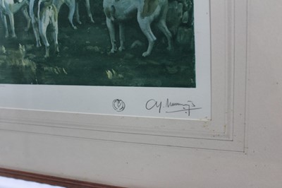 Lot 967 - *Sir Alfred Munnings signed print - Isaac Bell and the Kilkenny, published by Frost & Reed, in glazed frame