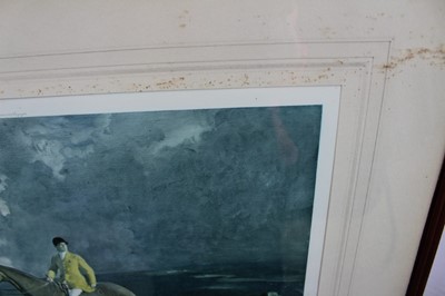 Lot 967 - *Sir Alfred Munnings signed print - Isaac Bell and the Kilkenny, published by Frost & Reed, in glazed frame
